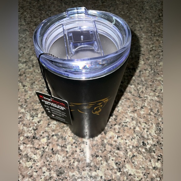 Black Tumbler with Gold Logo - Picture 1 of 6